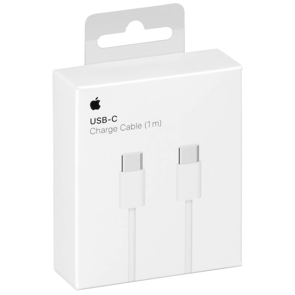 Andmeedastus-, laadimiskaabel Apple MUF72ZM/A USB-C 1m, Valge hind ja info | Mobiiltelefonide kaablid | hansapost.ee