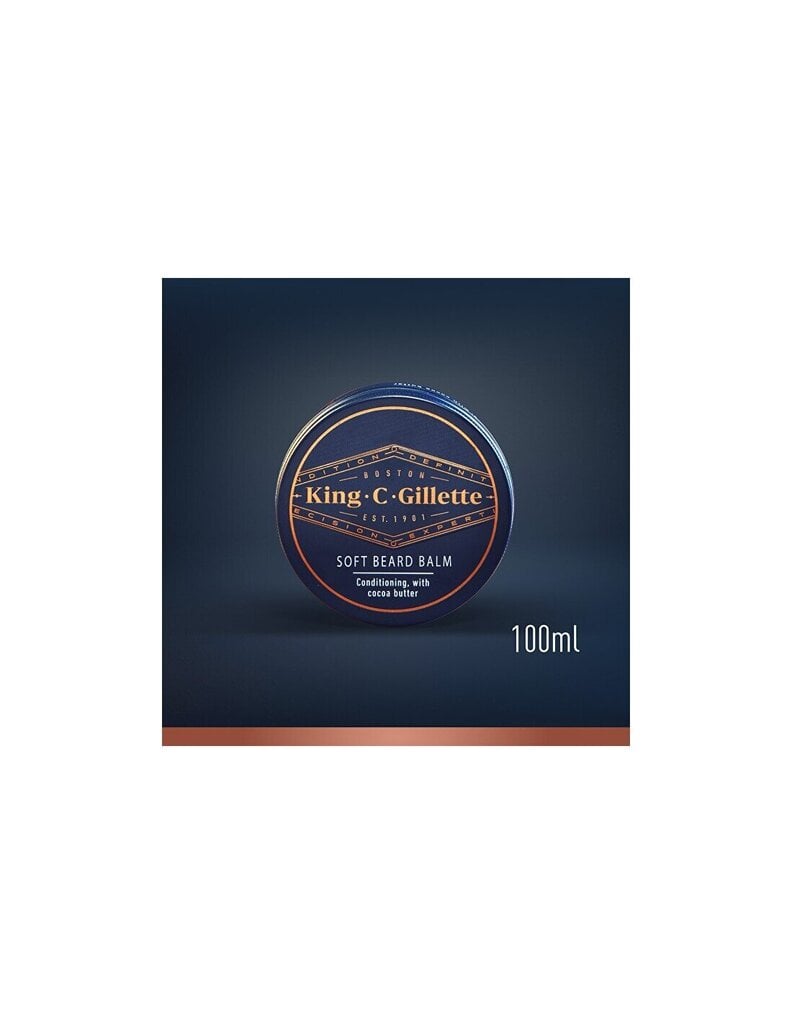 Habemepalsam King C. Gillette Soft Beard Balm, 100 ml hind ja info | Raseerimisvahendid | hansapost.ee