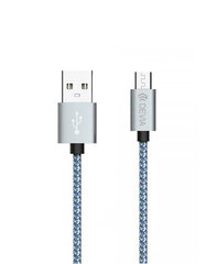Devia Tube, USB - Micro USB (5V 2.1A), 1m, Sinine hind ja info | Mobiiltelefonide kaablid | hansapost.ee