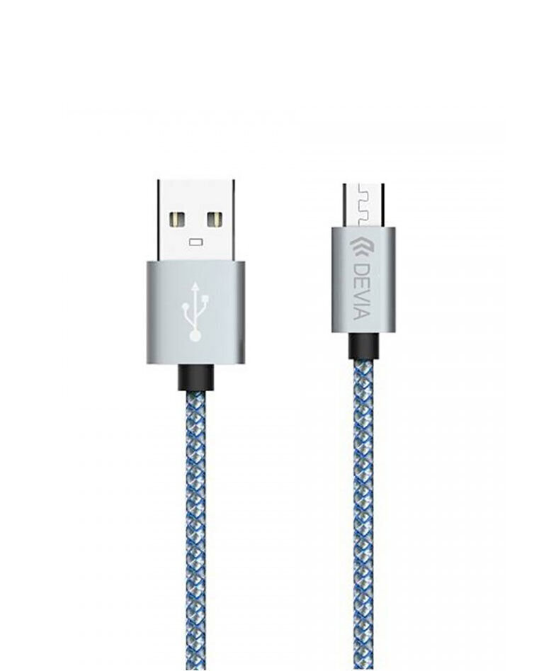 Devia Tube, USB - Micro USB (5V 2.1A), 1m, Sinine цена и информация | Mobiiltelefonide kaablid | hansapost.ee