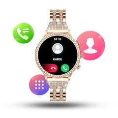 Смарт часы Manta Diamond Lusso SWD01GD Gold цена и информация | Смарт-часы (smartwatch) | hansapost.ee