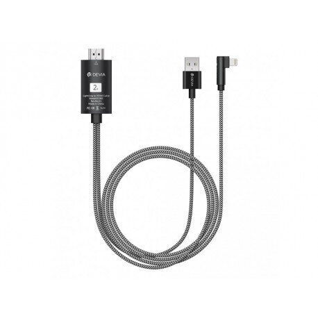 Kaabel Devia Storm, HDMI - USB - Lightning, 2m цена и информация | Mobiiltelefonide kaablid | hansapost.ee