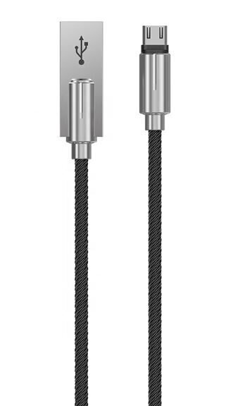 Kaabel Devia Storm, Zinc Alloy Android cable (5V 2.1A), 1m hind ja info | Mobiiltelefonide kaablid | hansapost.ee