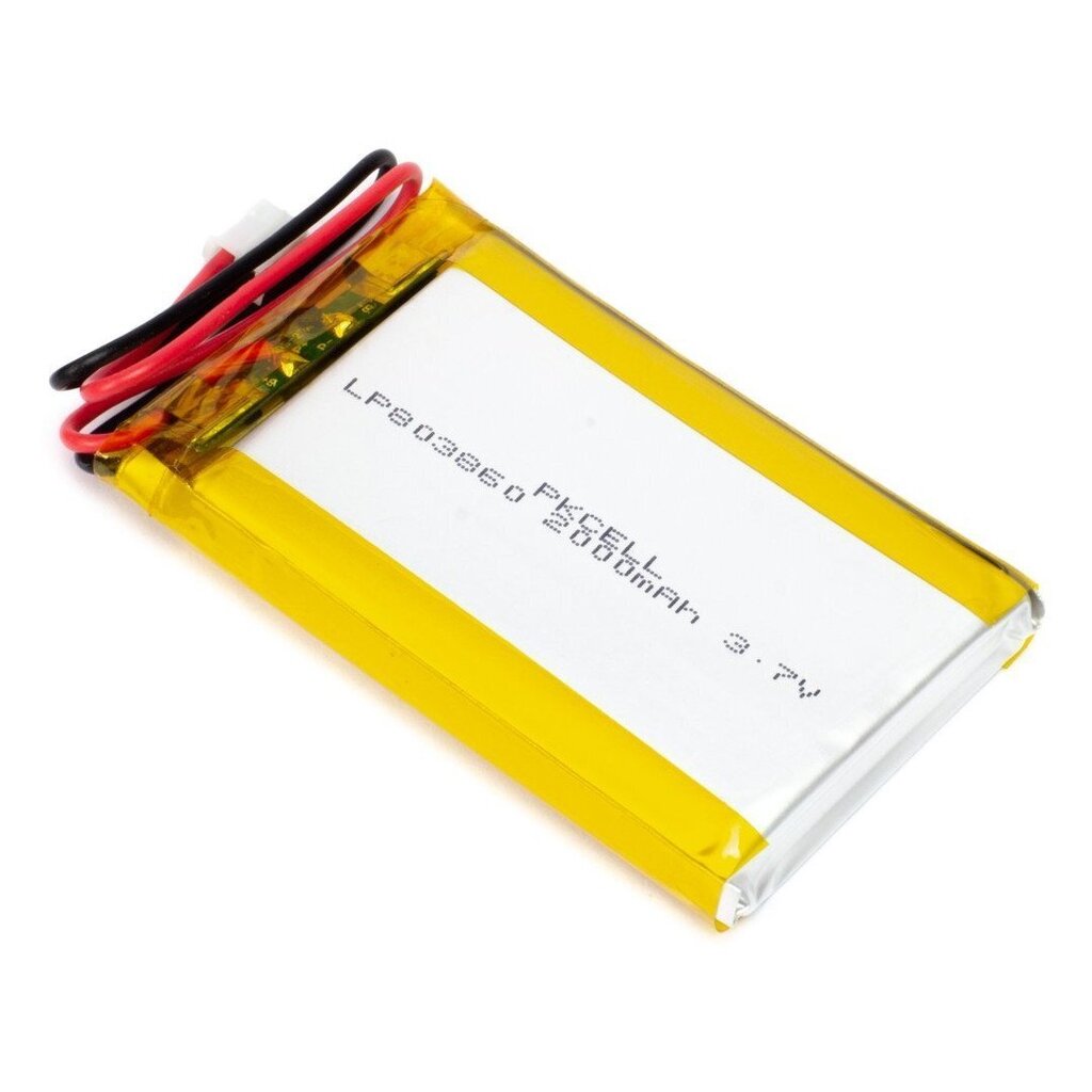 Li-Pol PKCell 2000mAh 1S 3.7V - 2 kontaktų JST цена и информация | Autoakud | hansapost.ee