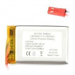 Аккумулятор Akyga L403045, 3.7 В цена и информация | Аккумуляторы | hansapost.ee