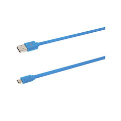 Andmeedastuskaabel Tellur USB/Micro USB, 1m, Sinine hind ja info | Mobiiltelefonide kaablid | hansapost.ee