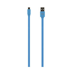 Andmeedastuskaabel Tellur USB/Micro USB, 1m, Sinine hind ja info | Mobiiltelefonide kaablid | hansapost.ee