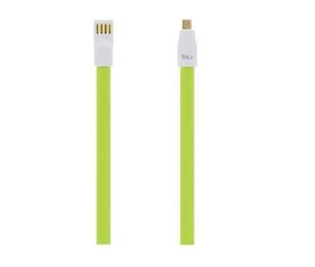 Andmeedastuskaabel Tellur Magnetic USB/Micro USB, 1.2m, roheline hind ja info | Mobiiltelefonide kaablid | hansapost.ee