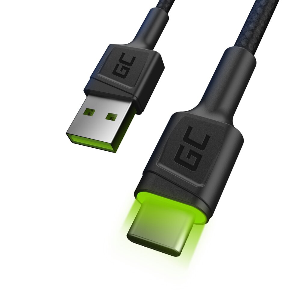 Green Cell KABGC13, USB - USB-C, 2m hind ja info | Mobiiltelefonide kaablid | hansapost.ee