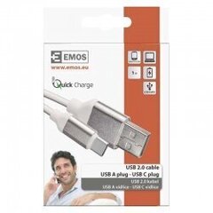 EMOS USB 2.0 A/M - C/M 1м цена и информация | Кабели для телефонов | hansapost.ee