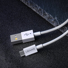 USAMS MICRO-USB кабель быстрой зарядки 2A, белый цена и информация | Borofone 43757-uniw | hansapost.ee