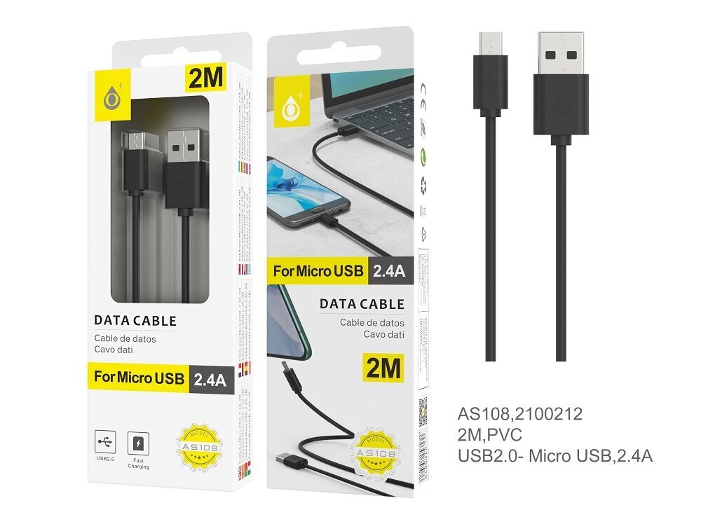 OnePlus USB-micro USB 2m 2A hind ja info | Mobiiltelefonide kaablid | hansapost.ee