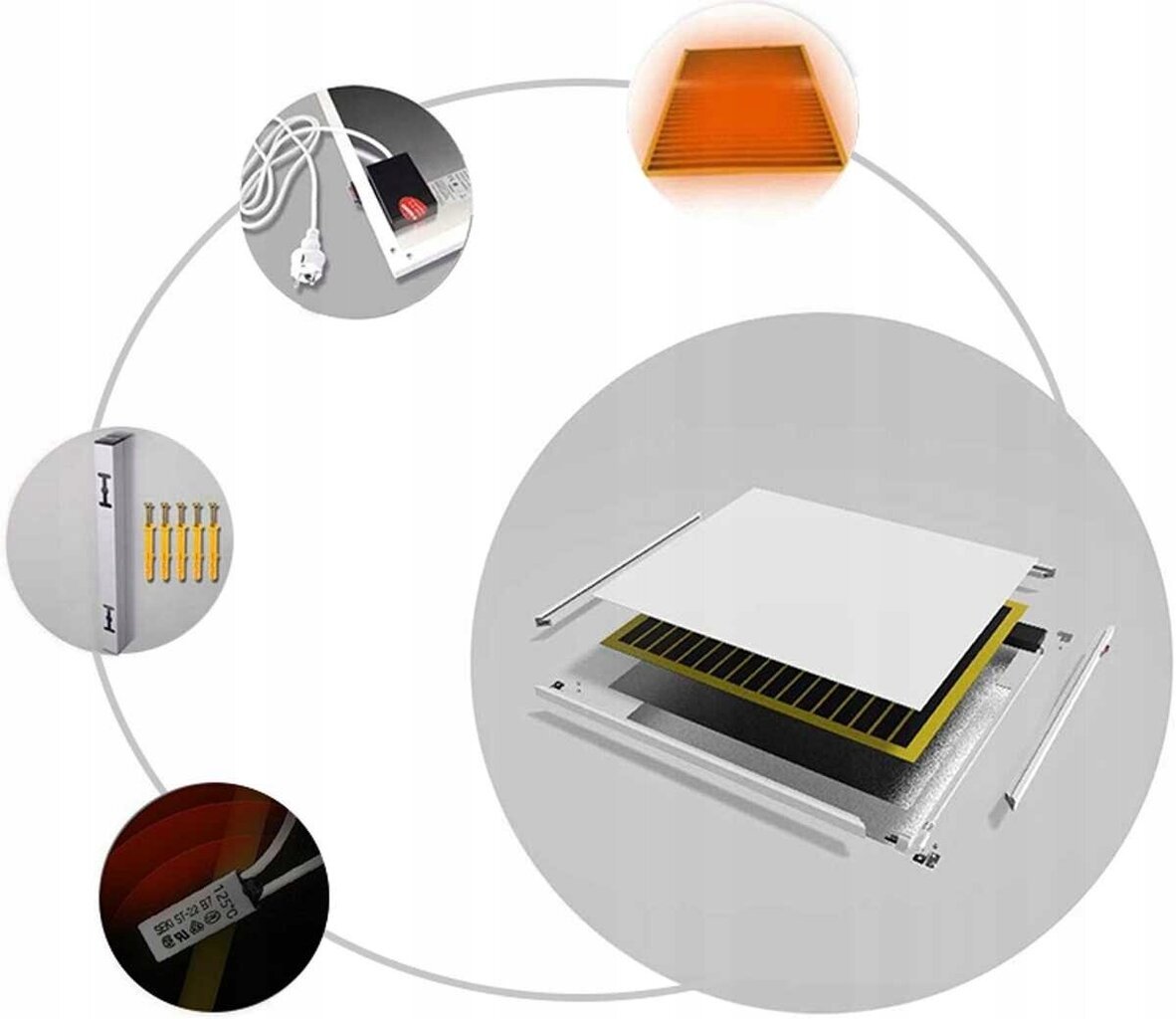 Infrapuna küttekeha Grafen Pro 900W WiFi kaugjuhtimispult hind ja info | Küttekehad | hansapost.ee