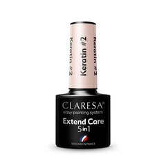 Кератин для ногтей Claresa Extend Care 5в1 Keratin 1, 5 г цена и информация | Лаки для ногтей, укрепители для ногтей | hansapost.ee