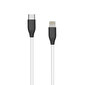 Silikoonkaabel Lightning - USB Type-C (2 m, valge) цена и информация | Mobiiltelefonide kaablid | hansapost.ee