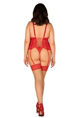 Korsett ja stringid Obsessive, punane price and information | Sexy lingerie for women | hansapost.ee