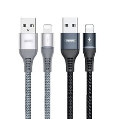 Плетеный кабель Remax Durable Nylon, USB - Lightning, 1 м, черный цена и информация | Borofone 43757-uniw | hansapost.ee