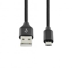 Toti UABCABMICRO1M232-BLK USB-A/ Micro USB, 1m hind ja info | Mobiiltelefonide kaablid | hansapost.ee