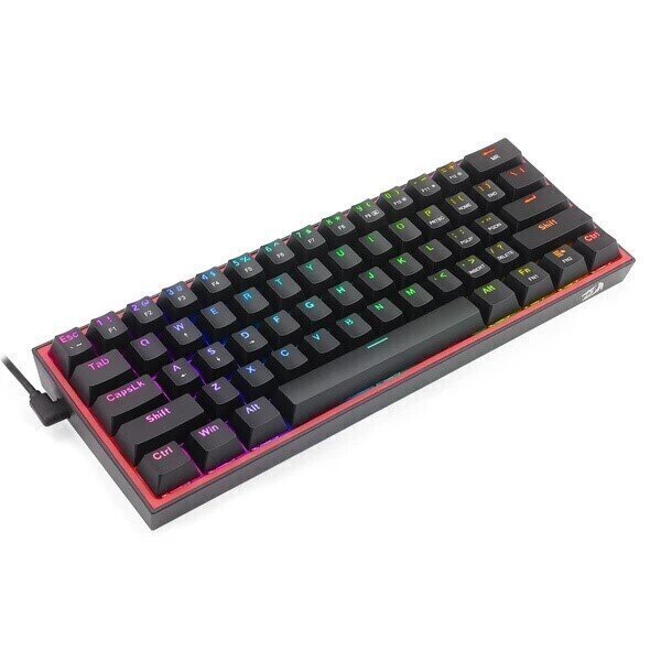 Mänguklaviatuur Redragon Fizz K617 RGB, must hind ja info | Klaviatuurid | hansapost.ee