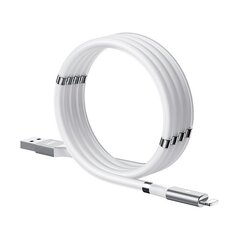 Kaabel Remax self-organizing magnetic, USB - Lightning cable, 1 m, valge hind ja info | Mobiiltelefonide kaablid | hansapost.ee
