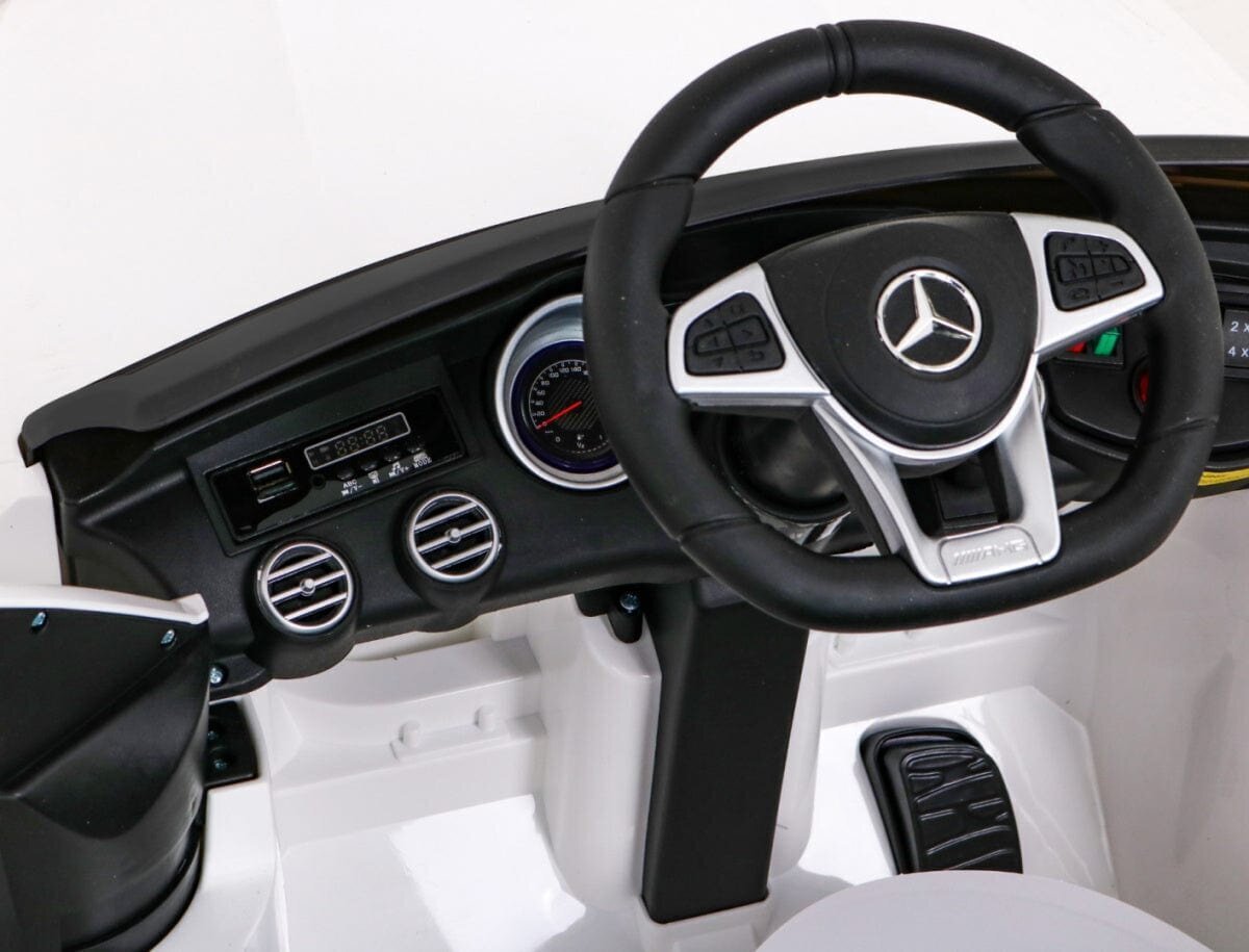 Ühekohaline elektriauto lastele Mercedes Benz GLC63S, valge hind ja info | Laste elektriautod | hansapost.ee