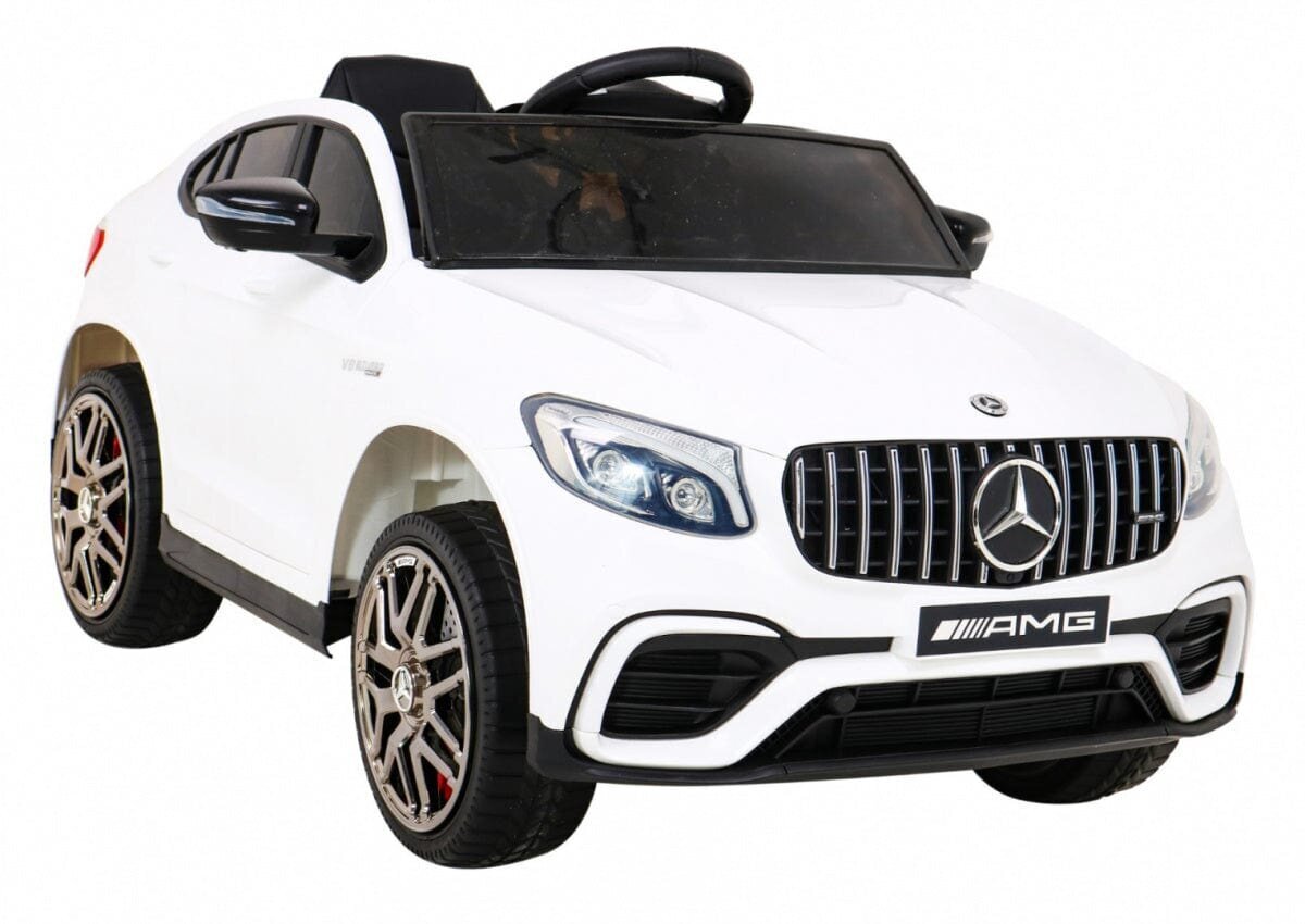 Ühekohaline elektriauto lastele Mercedes Benz GLC63S, valge price and information | Laste elektriautod | hansapost.ee