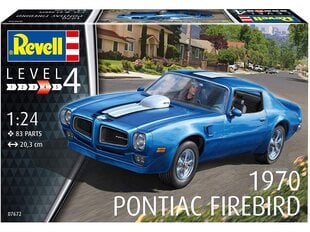 Revell - 1970 Pontiac Firebird, 1/24, 07672 цена и информация | Конструкторы и кубики | hansapost.ee