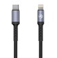 Tellur, TLL155384, "Lightning", Usb-C, 1m цена и информация | Mobiiltelefonide kaablid | hansapost.ee