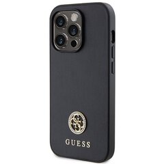 Guess GUHCP14XPS4DGPK iPhone 14 Pro Max 6.7" czarny|black hardcase Strass Metal Logo цена и информация | Чехлы для телефонов | hansapost.ee
