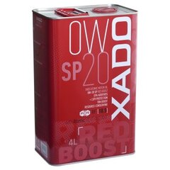 Xado Atomic Oil 0W-20 SP Red Boost, mootoriõli, 4L hind ja info | Mootoriõlid | hansapost.ee