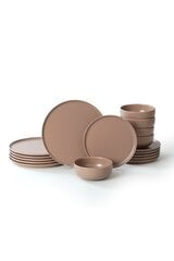 Heritage lauanõude komplekt Taupe, 18-osaline price and information | Tableware and tableware sets | hansapost.ee