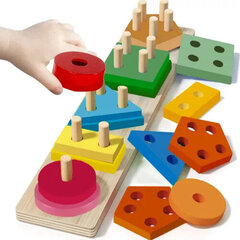 Sorteerija – puidust pusle Kruzzel hind ja info | Beebide mänguasjad | hansapost.ee