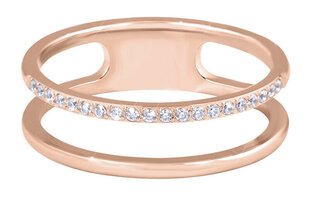 Troli Двойное минималистское кольцо из розового золота цена и информация | Кольцо | hansapost.ee