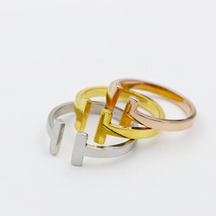 Troli Двойное минималистское кольцо из розового золота цена и информация | Кольцо | hansapost.ee