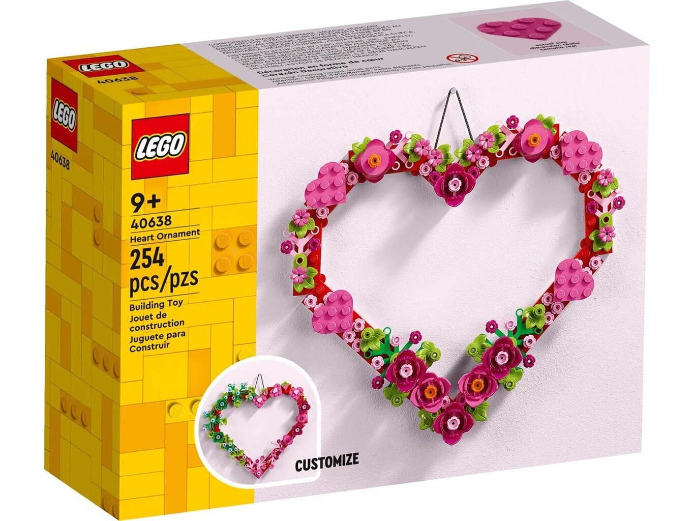 40638 LEGO® südameehe, 254 d. цена и информация | Klotsid ja konstruktorid | hansapost.ee
