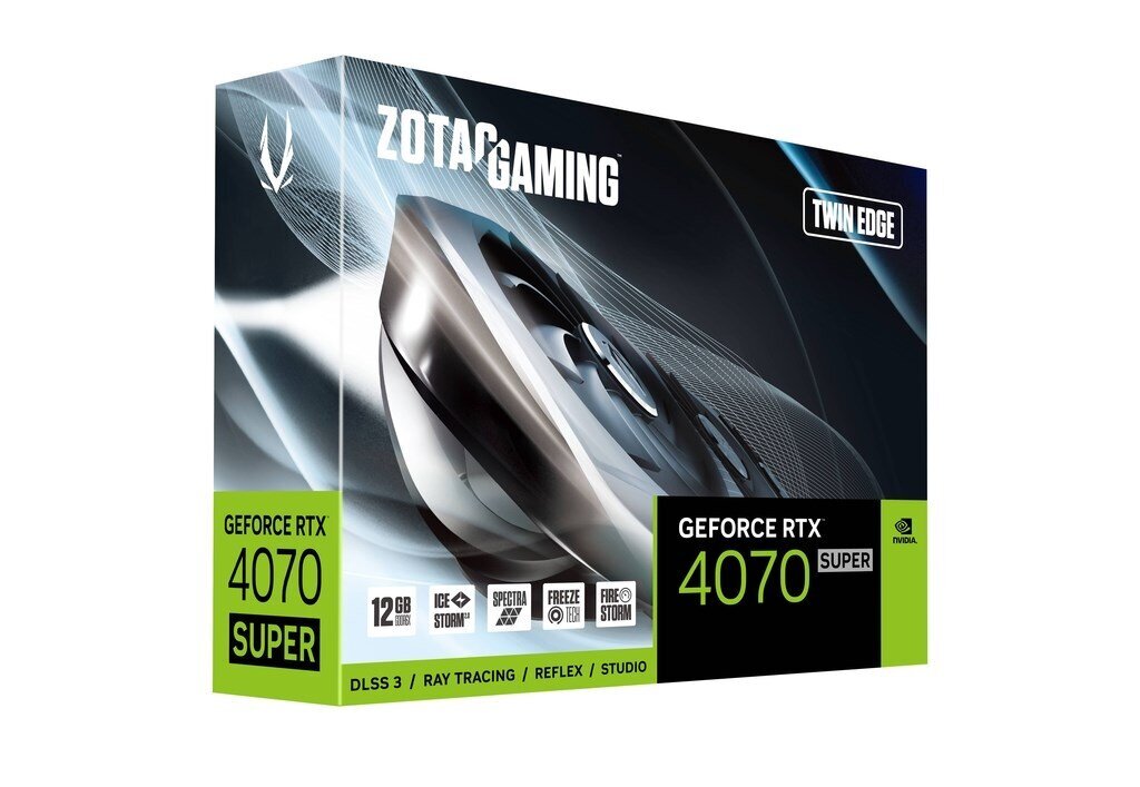 Zotac gaming GeForce RTX 4070 Super Twin Edge (ZT-D40720E-10M) цена и информация | Videokaardid | hansapost.ee