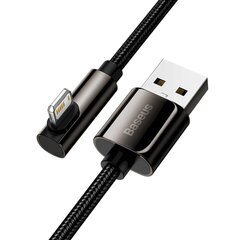 Cable USB to Lightning Baseus Legend Series, 2.4A, 1m (black) hind ja info | Mobiiltelefonide kaablid | hansapost.ee
