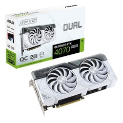 Asus Dual GeForce RTX 4070 Super White OC Edition (90YV0K84-M0NA00) цена и информация | Видеокарты | hansapost.ee