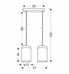 Laevalgusti Candellux Toretto Light hind ja info | Laelambid | hansapost.ee