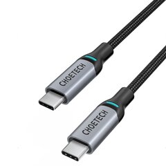 Кабель для телефона Choetech USB Type C - USB Type C charging data cable Power Delivery 100W 5A 1,8 м, черный (MIX00073) цена и информация | Кабели для телефонов | hansapost.ee