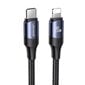 USAMS U71 USB-C kuni Lightning PD 1,2 m, must hind ja info | Mobiiltelefonide kaablid | hansapost.ee