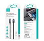 USAMS U71 USB-C kuni Lightning PD 1,2 m, must hind ja info | Mobiiltelefonide kaablid | hansapost.ee