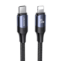 USAMS U71 USB-C в Lightning PD 2м, Черный цена и информация | Borofone 43757-uniw | hansapost.ee