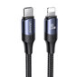 USAMS U71 USB-C Lightning PD 2m, must цена и информация | Mobiiltelefonide kaablid | hansapost.ee