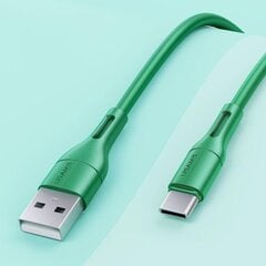 USAMS U68 USB-C laadimis- ja infoedastuskaabel 2A, roheline hind ja info | Mobiiltelefonide kaablid | hansapost.ee