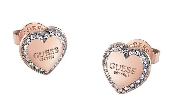 Kõrvarõngad naistele Guess Fine Heart JUBE01427JWRGT/U sGU2482 цена и информация | Kõrvarõngad | hansapost.ee