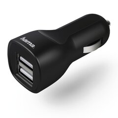 Autolaadija 2x USB Hama цена и информация | Зарядные устройства для телефонов | hansapost.ee