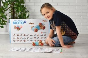 Puidust loomingulised klotsid Malblo Moto sõidukid, suur komplekt цена и информация | Игрушки для мальчиков | hansapost.ee