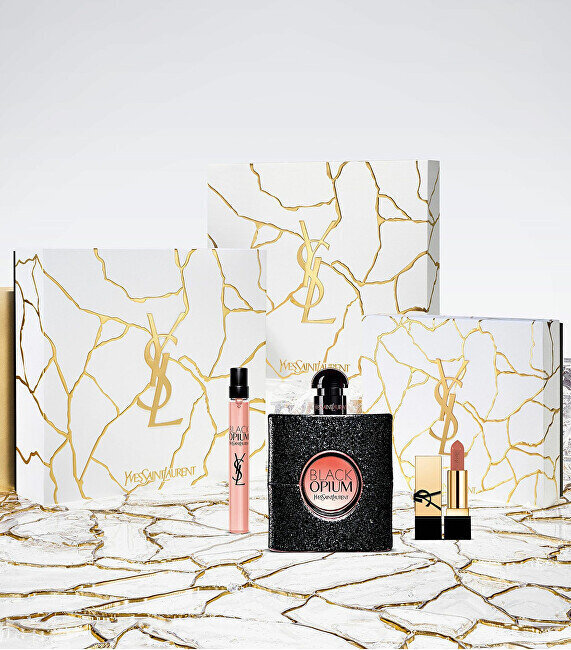 Komplekt Yves Saint Laurent Black Opium EDP naistele: parfüümvesi 90 ml + huulepulk + mini 10 ml цена и информация | Parfüümid naistele | hansapost.ee