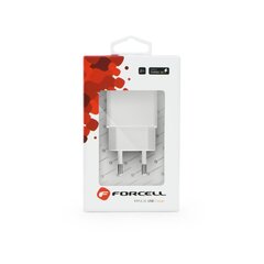 Forcell Pulse Quick Charge 3.0 Premium Travel Charger USB 2A White hind ja info | Laadijad mobiiltelefonidele | hansapost.ee